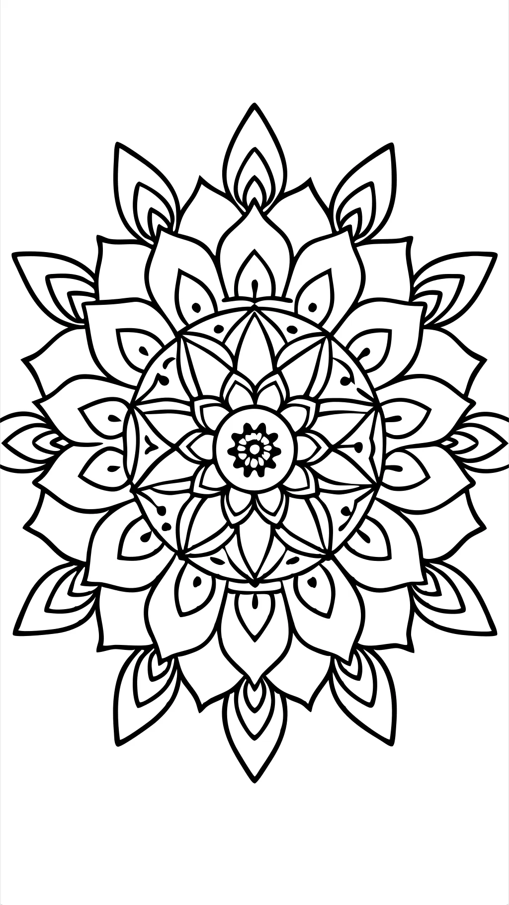 basic mandala coloring pages